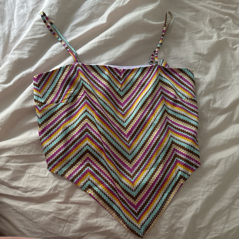 Festival/Concert bandana top — Multicolor